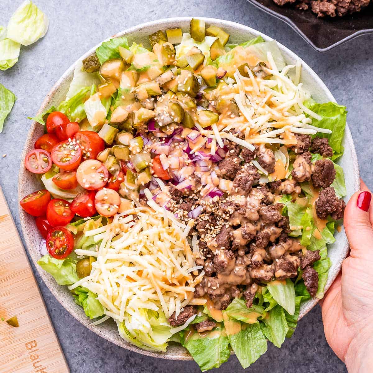 Healthy Big Mac Salad: Your McDonald's Copycat for Low-Carb Craving